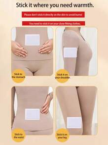 5/10/30/50片装加热贴,缓解经期疼痛,女性缓解痛经,恒温55℃,持续8小时,独立包装,使用方便,自发热,适合所有季节和各种场合,如居家、户外、办公室、学校等,成人适用,不会损坏衣物,圣诞礼物、暖手宝、男士礼物、圣诞袜填充物、可充电保温暖手宝、闺蜜节礼物、宠物礼物、嘉年华礼物、派对装饰 - 彩色 - 查看 10