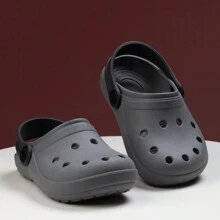 Lightweight Comfortable Babouche Papete Sandal - Xám - Xem 2