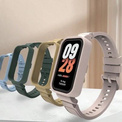 Correa de reloj de silicona de repuesto para Redmi Smart Band 2, pulsera deportiva para MiBand Smart Band 8 Active, funda blanda de accesorios, compatible con XIAOMI Band 9 Active/Redmi Band 3