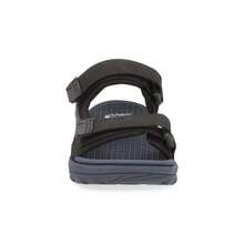 Black Flat Sandal Shoe With Ornament For Boys - 黑色 - 查看 5