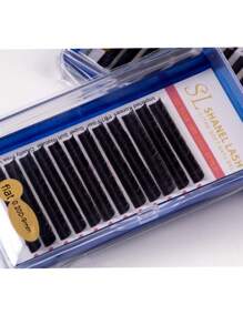 12 Reihen klassische flache elliptische Wimpern aus Kaschmir 0,20 0,25 0,15 J C D Curl matte schwarze elliptische gespaltene Spitzen klassische flache Wimpernverlängerung 8-15 mm super matte extrem weiche Seide flache Wimpernverlängerung Einzelfasern, Kunstfell-Flach-Wimpern, Wimpernbüschel, Einzelwimpern, Wimpern, Falsche Wimpern