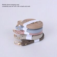 1 Piece Of Mobile Phone Lanyard Can Be Slung Diagonally And Adjusted With A Long Neck Strap That Does Not Tighten The Neck. Fashionable Women's Lanyard With PU Leather Material Neck Strap Chain Compatible With IPhone, Phone Cases, And Universal Accessories Gifts For Mother, Family, Friends, Birthday, Holiday Phone Charm, Phone Chain