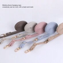 1 Piece Of Mobile Phone Lanyard Can Be Slung Diagonally And Adjusted With A Long Neck Strap That Does Not Tighten The Neck. Fashionable Women's Lanyard With PU Leather Material Neck Strap Chain Compatible With IPhone, Phone Cases, And Universal Accessories Gifts For Mother, Family, Friends, Birthday, Holiday Phone Charm, Phone Chain