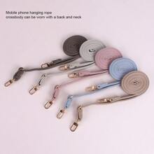 1 Piece Of Mobile Phone Lanyard Can Be Slung Diagonally And Adjusted With A Long Neck Strap That Does Not Tighten The Neck. Fashionable Women's Lanyard With PU Leather Material Neck Strap Chain Compatible With IPhone, Phone Cases, And Universal Accessories Gifts For Mother, Family, Friends, Birthday, Holiday Phone Charm, Phone Chain