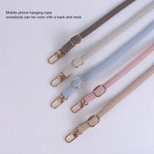 1 Piece Of Mobile Phone Lanyard Can Be Slung Diagonally And Adjusted With A Long Neck Strap That Does Not Tighten The Neck. Fashionable Women's Lanyard With PU Leather Material Neck Strap Chain Compatible With IPhone, Phone Cases, And Universal Accessories Gifts For Mother, Family, Friends, Birthday, Holiday Phone Charm, Phone Chain