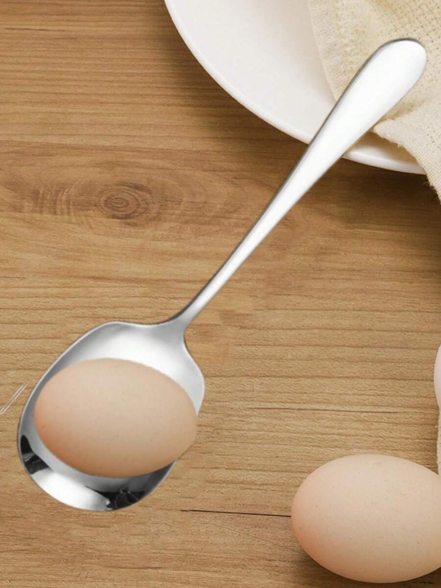 Premium 304 Stainless Steel Thick Large Serving Spoon, For Hotel