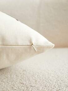 1 Stück grüne Baum Stickerei dekorative Kissenbezug, geeignet für Innenraumdekoration, universeller Kissenbezug, ohne Kisseneinlage