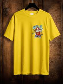 Shirt Bear T-Shirt Skate Streetwear Oversize Print Wild Bear Ref 2142 VEST NERD - 黃色 - 查看 2