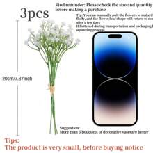 1/3/6/12/21/30/45Pcs Mini Artificial Baby Breath Flower, Realistic And Long-Lasting Artificial Starry Sky Flower Bouquet - Ideal For Home, Outdoor, Office, Garden, Wedding, Party, Shop Decoration, As Well As Bridal Bouquets, DIY Crafts, Table Centerpieces, Romantic Decorations, Spring, Autumn, Winter And All-Purpose Decorative Flowers