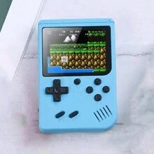 1pc Retro Handheld Game Console, Nostalgic Gift, Macaron Color Puzzle Gaming Device Toy