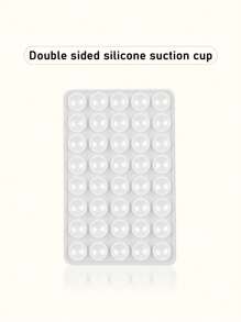 1个40个硅胶双面吸盘，加厚版。手机背吸垫，粘性方形吸盘，超强吸附力，兼容、安卓手机，生日、家人、朋友礼物，手机支架，手机配件