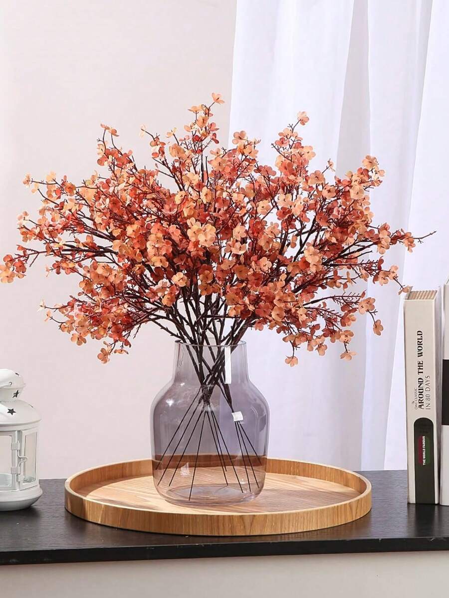 1Pc Hoa Giả, Hoa Giả Số Lượng Lớn Bó Hoa Giả Gypsophila Thật, Hoa Lụa Nhựa Giả, Trang Trí Không Khí Ấm Áp Cho Mùa Thu Đông, Trang Trí Năm Mới, Có Thể Tự Do Điều Chỉnh, Sử Dụng Cho Phòng Khách Gia Đình, Nhà Bếp, Trang Trí Phòng Ngủ, Đám Cưới, Ngày Lễ, Trang Trí Tiệc (Màu Da) - màu sắc - Xem 1