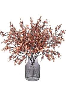 1Pc Hoa Giả, Hoa Giả Số Lượng Lớn Bó Hoa Giả Gypsophila Thật, Hoa Lụa Nhựa Giả, Trang Trí Không Khí Ấm Áp Cho Mùa Thu Đông, Trang Trí Năm Mới, Có Thể Tự Do Điều Chỉnh, Sử Dụng Cho Phòng Khách Gia Đình, Nhà Bếp, Trang Trí Phòng Ngủ, Đám Cưới, Ngày Lễ, Trang Trí Tiệc (Màu Da) - màu sắc - Xem 3