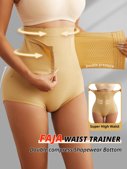 Calcinha modeladora feminina sem costura cintura alta cintura alta compressão forte modelador de barriga modelador de corpo modelador de bumbum