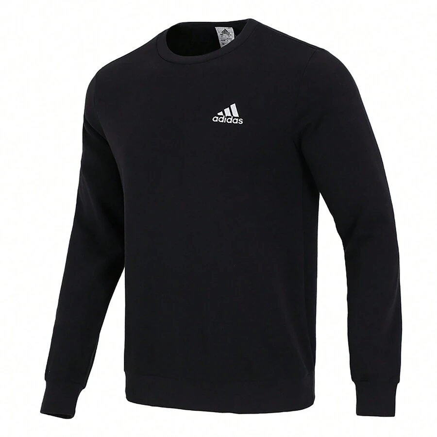 Adidas Moletom M FEELCOSY SWT para homens, esportes casuais ao ar livre, camiseta confortável e respirável de manga comprida com gola redonda GV5295