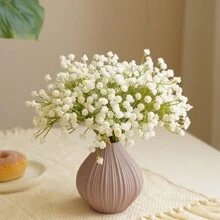 1/3/6/12/21/30/45Pcs Mini Artificial Baby Breath Flower, Realistic And Long-Lasting Artificial Starry Sky Flower Bouquet - Ideal For Home, Outdoor, Office, Garden, Wedding, Party, Shop Decoration, As Well As Bridal Bouquets, DIY Crafts, Table Centerpieces, Romantic Decorations, Spring, Autumn, Winter And All-Purpose Decorative Flowers