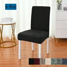 Pokrowce na krzesła do jadalni Zestaw 4 pokrowców na krzesła Pokrowce na krzesła do jadalni Elastyczne pokrowce na krzesła kuchenne Parsons, beżowe, XL Pokrowce na krzesła do jadalni Elastyczne pokrowce na krzesła z wysokim oparciem z żakardu do salonu Kuchnia Możliwość prania w pralce