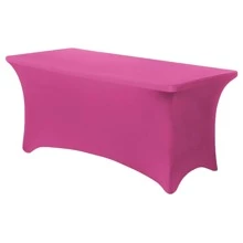 1pc Spandex Tablecloth, Stretchable Tablecloth, Suitable Rectangular Tablecloth, Universal Stretchable Patio Tablecloth For Weddings, Banquets, Parties And Events 6ft 8ft Home Decor Textiles - Multicolor - View 17