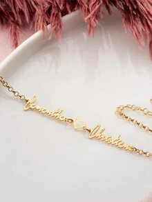 A Classic And Elegant, Romantic And Exquisite Heart-Shaped Couple Stainless Steel Customized Bracelet, Perfect As A Creative Surprise Gift For Loved Ones, Friends And Family. Mother's Day, Valentine's Day, Birthdays, Anniversaries, Graduation Ceremonies, Christmas, As Creative Fashion Gifts For Loved Ones And Family, Autumn Dressing Accessories