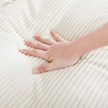 Armless Sofa For Flexible Combination To Become 2 Seater 3 Seater 4 Seater Sofa; Armless Sofa With Delicate And Soft Corduroy Fabric, High Resilience Sponge And Waist Pillow, Beige - 米色+燈芯絨+1座如圖 - 查看 7