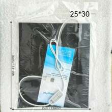 防水 USB 供电宠物智能加热垫 - 耐用舒适，四速开关可调节，温度在 20 至 45 度之间 - 黑色 - 查看 16