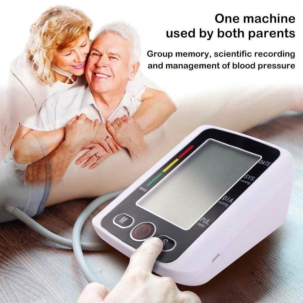 Automatic Arm Blood Pressure Monitor Kit, Battery Powered Home Blood