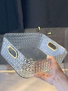 1 hộp đựng đồ để bàn đơn giản, phòng tắm, phòng ngủ, giỏ đựng đồ nhà bếp, hộp đựng đồ trang điểm sáng tạo, giỏ đựng đồ ăn nhẹ sang trọng, hộp đựng đồ phụ kiện nhà bếp - trắng - Xem 5