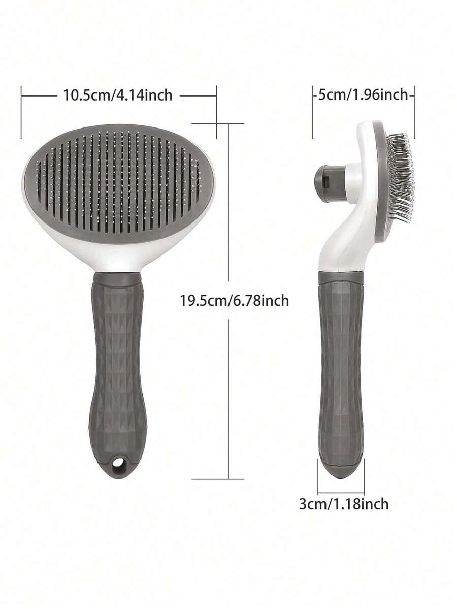 1PC Cat Hair Removal Brush Pet Hair Removal Comb Anti Slip Hair Comb Stainless Steel Dog Comb