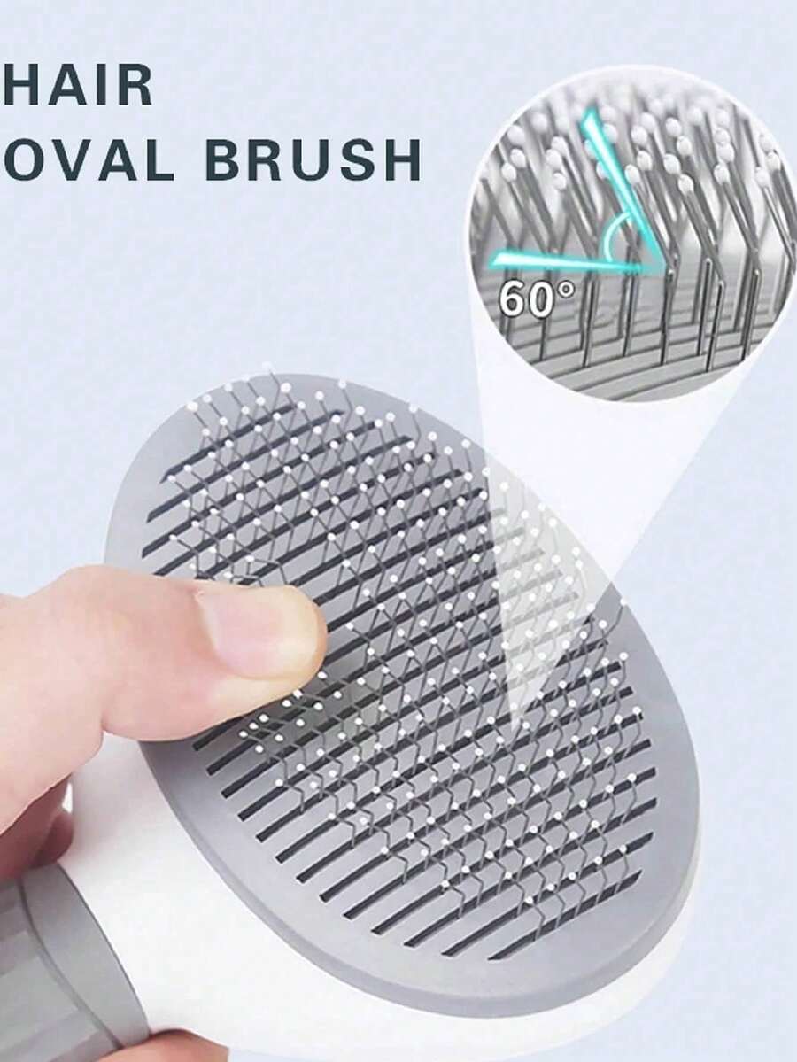 1PC Cat Hair Removal Brush Pet Hair Removal Comb Anti Slip Hair Comb Stainless Steel Dog Comb