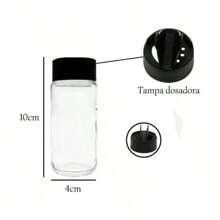 Tabletop Spice Rack Kit + 8 Jars + Labels With Chalk Pen - Complete Kitchen Spice Set - 紅色 - 查看 3