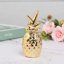 Đồ trang trí gốm sứ hình quả dứa tối giản, Phụ kiện mạ vàng, Đồ trang trí nhà sáng tạo cho phòng khách, phòng học, tủ trưng bày Quà tặng tốt nhất - Nhiều màu - Xem 3