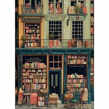 1pc Vintage Book Store Poster Book Shop Print Library Retro Antique Canvas Painting Wall Art Picture Decor Book Lovers Reading Gift No Frame - Multicolor - View 29