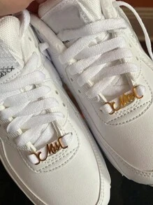 Custom Name Shoe Buckle In Gold Silver Gold | AF.1 Shoelace Clip | 1 Pair Of Personalized Name Shoe Buckle ﻿