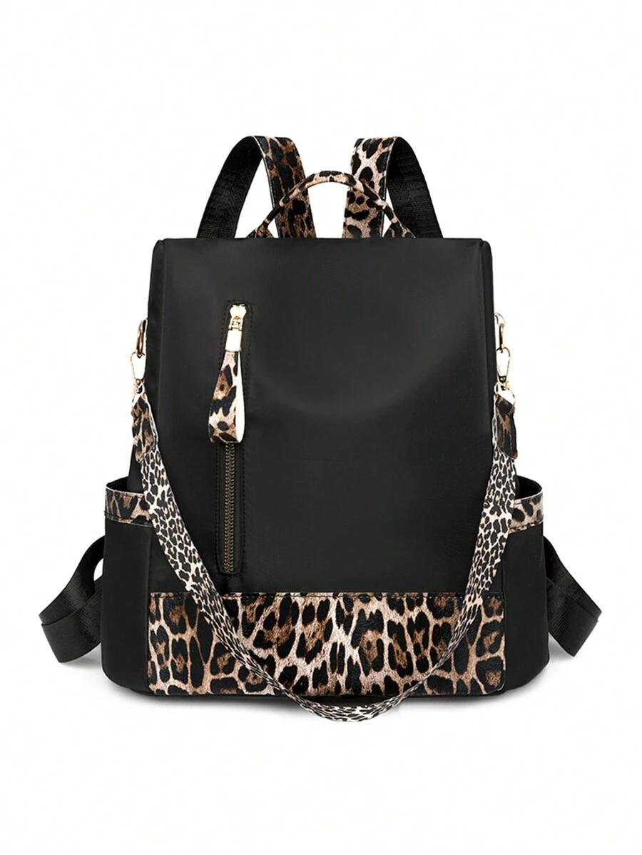 Fashionable Women's Laptop Anti-Theft Backpack, Large Capacity For Travel And Commuting, School Backpack - Black - View 1