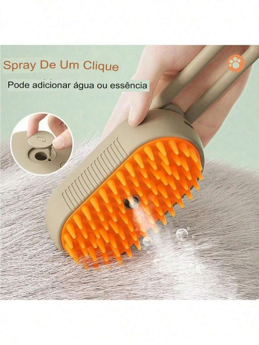 3In1 SelfCleaning Pet Steam Brush For Pet Cats And Dogs Massage Hair