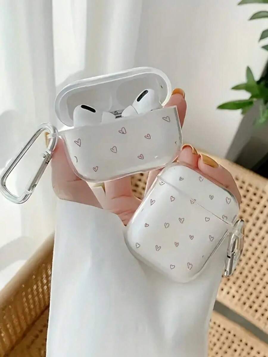 Lovely Heart-Shaped Earphone Case For 1st/2nd Gen Earphones, Protective Cover For 3rd/Pro/Pro2 Wireless Earphones, Gift For Boyfriend/Girlfriend