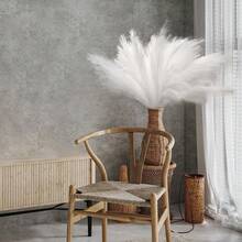 20 bó hoa cỏ Pampas nhân tạo trang trí nội thất phòng khách bàn cửa sổ sàn trang trí đám cưới phong cách Bohemian - Nhiều màu - Xem 13