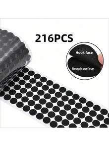 216 Chiếc/Bộ (108 Cặp) Keo Dán Móc Và Vòng, Móc Và Vòng Chắc Chắn Hai Mặt, Tự Dính, Thích Hợp Cho Trường Học, Lớp Học, Nhà Trẻ, Sách Im Lặng, Văn Phòng, Gia Đình, Đế Keo Dán Tròn Trong Suốt - Nhiều màu - Xem 10