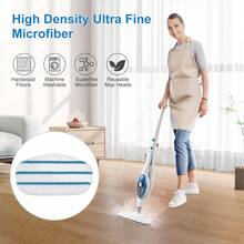 Yhaijj 2/4/6 miếng lau nhà hơi nước thay thế tương thích với cây lau nhà PurSteam ThermaPro dễ lắp ráp có thể tái sử dụng và giặt được miếng lau nhà thay thế có keo dán phụ kiện vệ sinh 11x6 inch màu cam và xanh lam thích hợp cho phòng khách phòng ngủ nhà bếp ban công phụ kiện vệ sinh Giáng sinh ngày lễ tình nhân ưa thích - Cam + sọc xanh và trắng - Xem 4