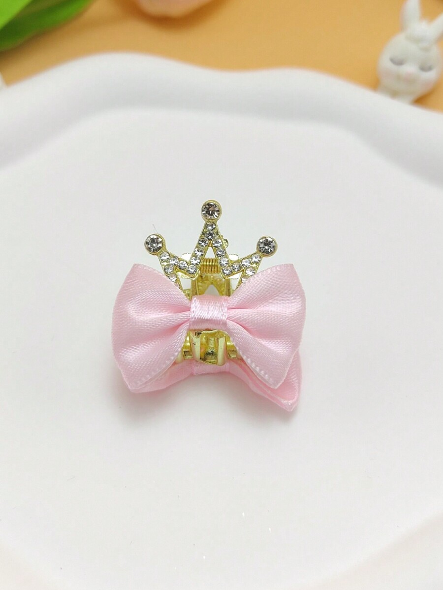 Pet Bow Crown Hair Clip, Cute Rabbit Ears Cat Ear Hair Clip, Cat Hair