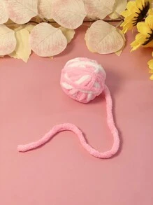 Juguete para mascotas para gatos, colorida bola de hilo tejida a mano con cascabel, solo para uso de mascotas