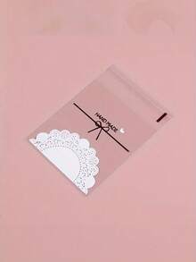 40/80 chiếc Túi đựng bánh quy hoạt hình in nơ ren trong suốt, Túi đựng kẹo bằng nhựa có nhãn dán, Bao bì bánh ngọt riêng lẻ, Đồ ăn nhẹ trong suốt, Vật tư đóng gói quà tặng Túi đựng quà tặng kẹo cưới - Nhiều màu - Xem 4