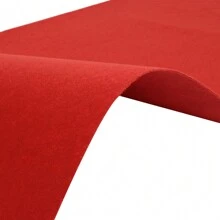 Rainaut alfombra de pasillo roja de 3 pies x 33 pies, alfombra de pasillo para fiestas, pasillos y salas - Rojo - Ver 5