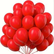 12 Inch Red Latex Balloons, Suitable For Forest Theme Decoration, Wedding, Birthday, Anniversary, Holiday, Christmas Indoor Party Supplies