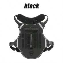 Dây nịt chiến thuật cỡ lớn cho chó - Dây xích cho thú cưng kiểu áo vest - Dành cho chó đi dạo ngoài trời có tay cầm, dải phản quang phù hợp với chó cỡ trung bình đến lớn Phiên bản nâng cấp - màu đen - Xem 7