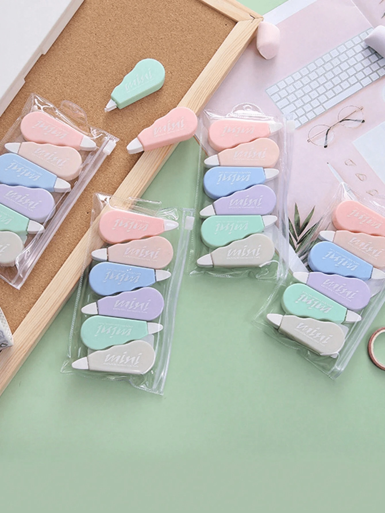2PCS/4PCS/6PCS Office Creative 24 M Macaron Color Correction Tape