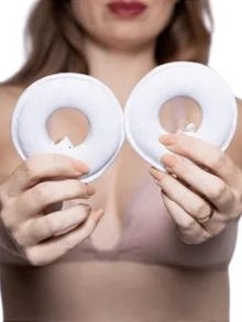 1 Pair Maternity Nursing Donut Soft Pregnant Postpartum Breastfeeding Breast Pads - 綠色 - 查看 3