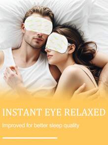 1/5/10/20/30/50 pièces Masque oculaire à vapeur jaune vitaminé, usage unique auto-chauffant, sans alcool, sans odeur, soulage la fatigue et la sécheresse oculaires, aide au sommeil quotidien, sieste de milieu de journée, détente en voyage, accroché à l'oreille, lunettes de voyage portable et d'affaires, fournissant des soins de base pour les yeux pour les utilisateurs d'ordinateurs et de téléphones portables, convenant aux étudiants et aux travailleurs de bureau