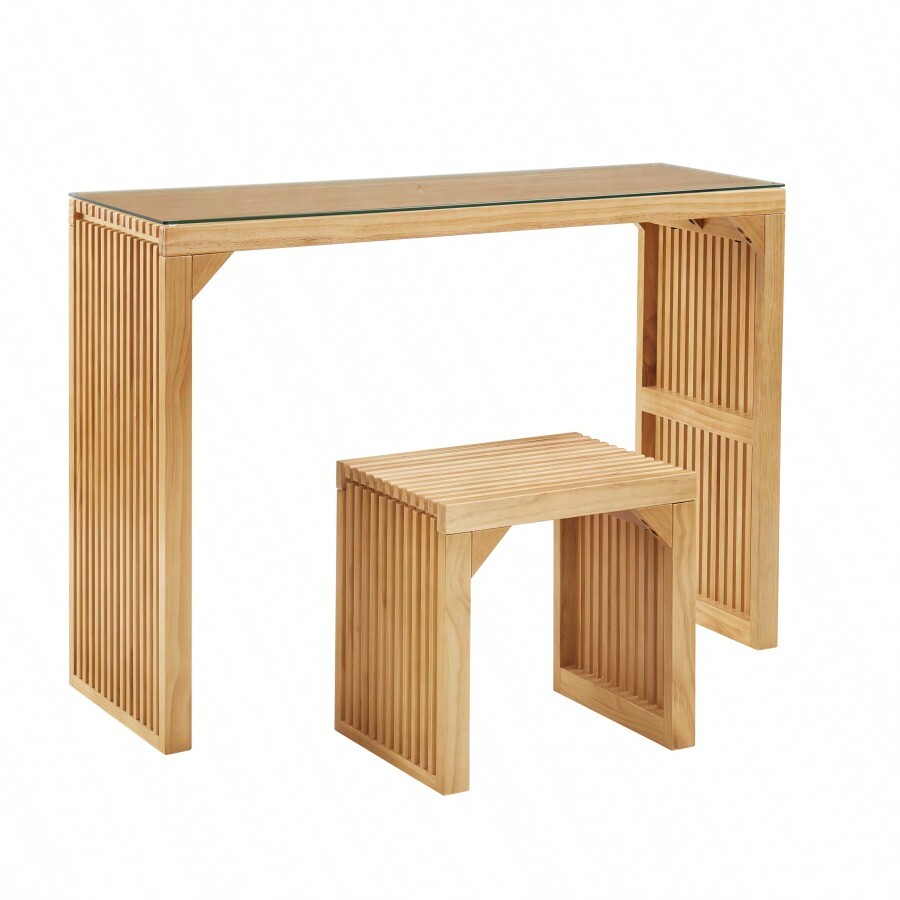 Pine Dining Bench And Table, Indoor Wood Bench For Entryway, Living