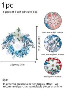 1 Stück künstliche Weihnachtsblume zum Aufhängen - für Haustür, Kamin, Wohnzimmer, weihnachtliches Hängeornament